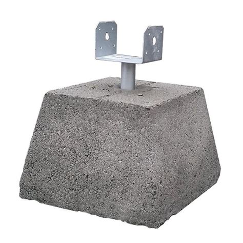 concrete pier block with metal bracket lowe's|precast concrete piers Lowe's.